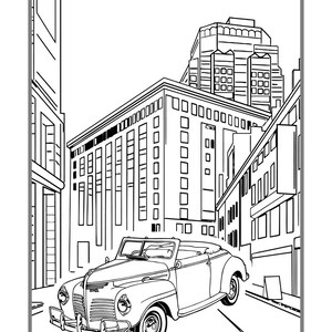 50 Children's Car Themed Coloring Pages - Etsy