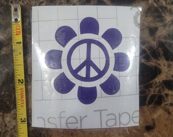 Peace flower vinyl sticker | Decal sticker