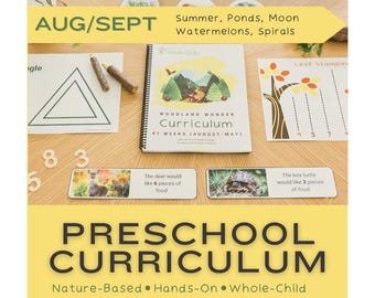 August & September Preschool Curriculum for Homeschoolers: Secular, Whole-child focus, Hands-on