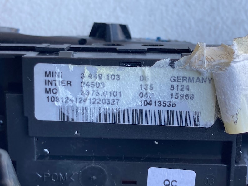 Mini Cooper Ignition Switch Etsy