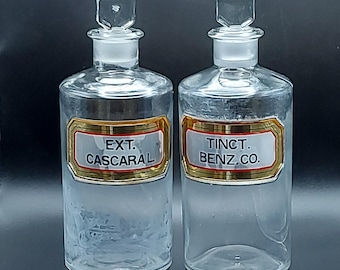 (4セット)アンティーク薬瓶　ガラス瓶フランス購入　極上美品　(バラ売り不可) ヴィンテージのフランス製ガラス製薬瓶 4本 - Etsy 日本