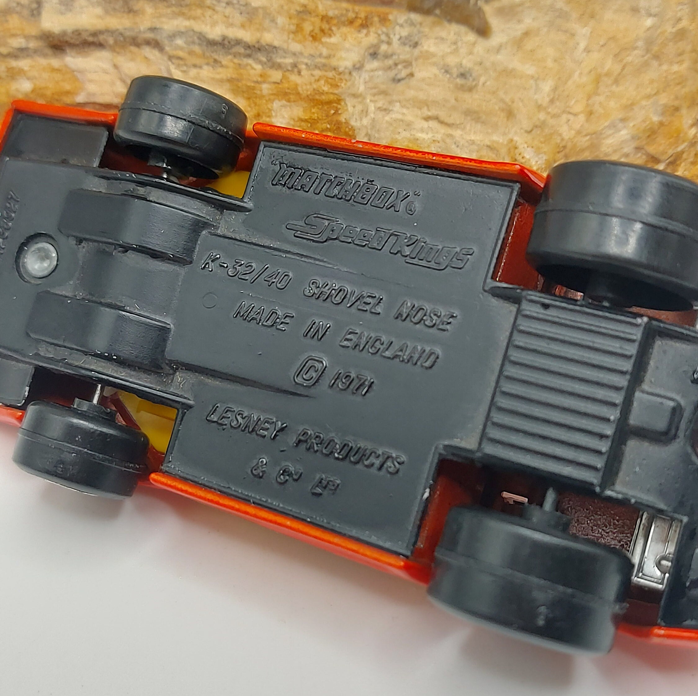 1971 Vintage Matchbox Speed Kings K-40 Shovel Nose Fire Chief