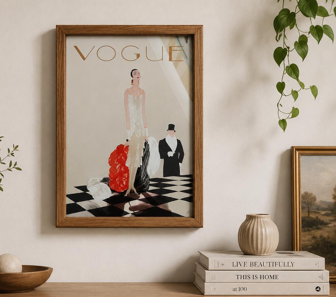 Art Deco Vogue Mirror - Etsy