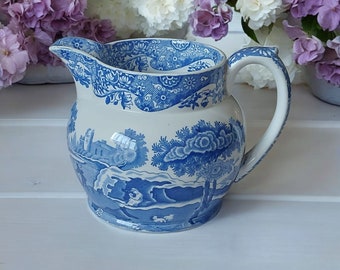 COPELAND SPODE ITALIENISCHER Krug 1930er Jahre. Klassisches Design in Blau und Weiß. Antikes Sammlerstück. Sammlerstück und begehrt. Perfektes Geschenk.