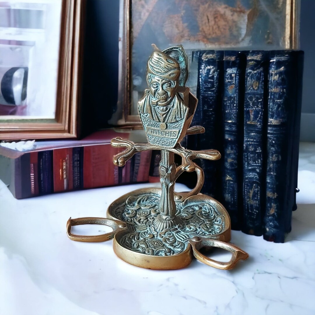 1930's Brass Pipe Holder Made in England/ Pipe Collector/ Etsy