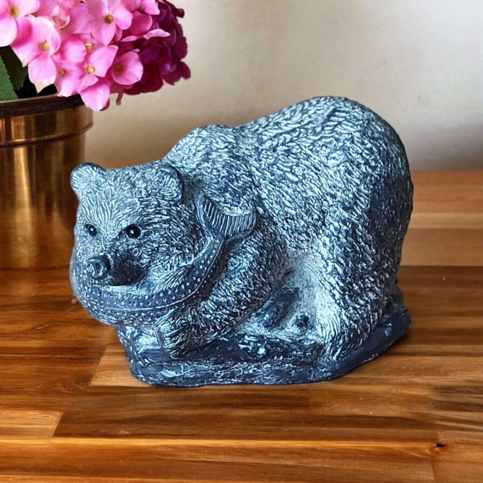 Vintage Hand Carved Soapstone Bear Sculpture, Inuit Art - Etsy