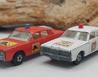 1970s Vintage Matchbox Superfast 64c Fire Chief Car Toy