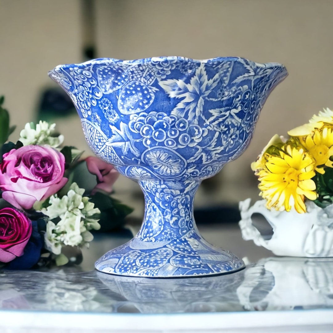Rare Blakeney Provence Victoria Pestal Bowl, Centerpiece Bowl, 70s