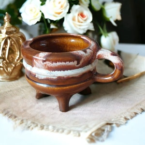 Vintage Israel 3 legged soup pot/ plant pot home decor
