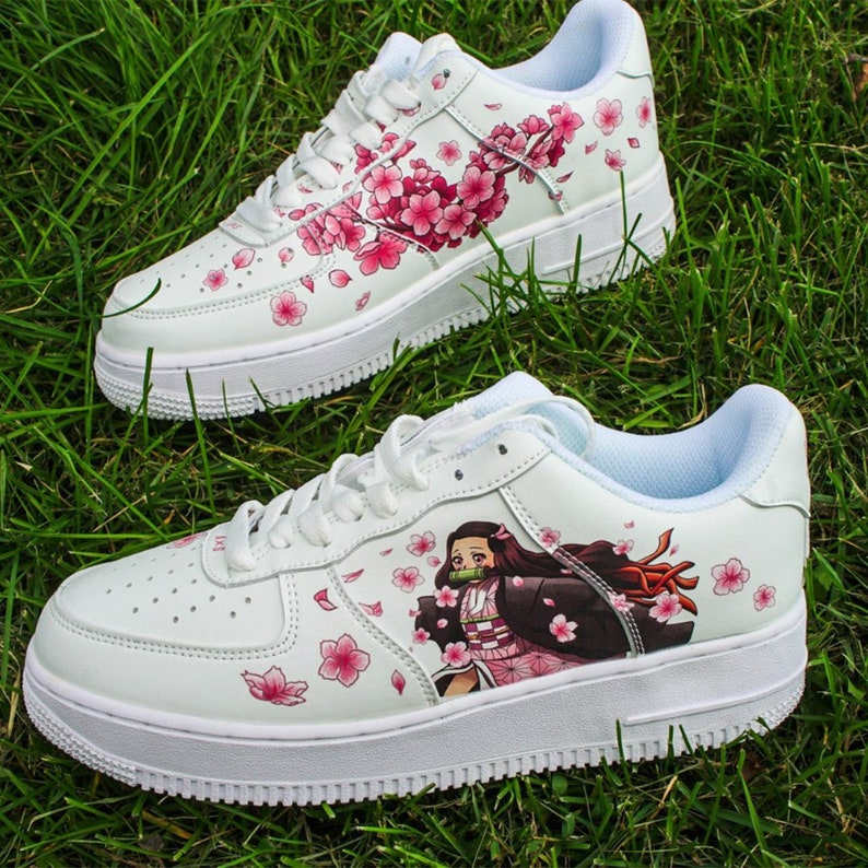 Air Force 1 Inspired Shoes, Anime Sneakers , Anime Shoes, Leather Shoes, Custom Shoes Athletic, Casual Shoes. Low Top Shoe 