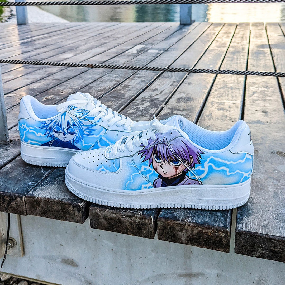 Killua Zoldyck Hunter x Hunter Custom Anime Skate Shoes For Anime Fans