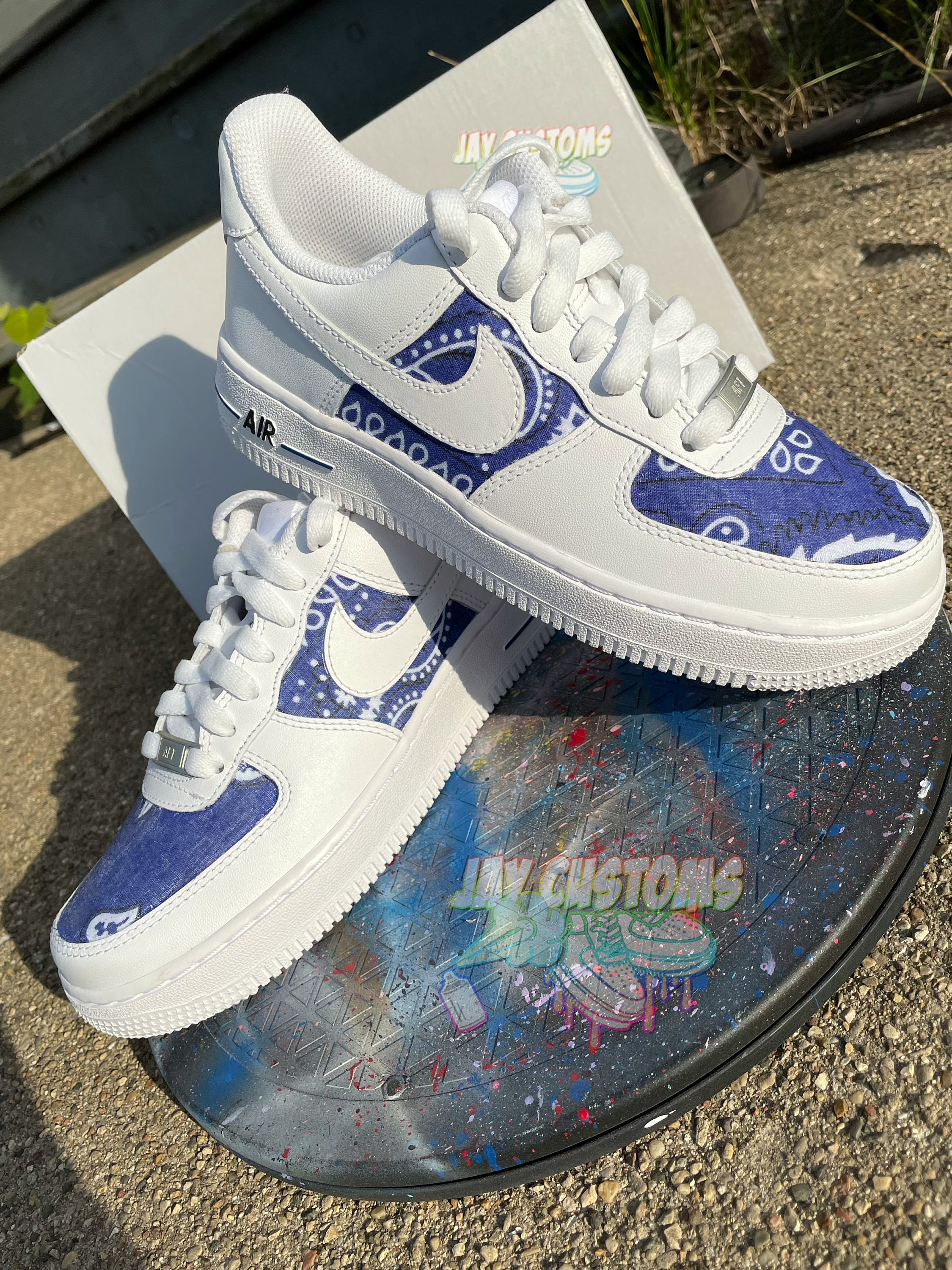 Nike Air Force 1 'Bandana' Custom Pre-Order – soletopia