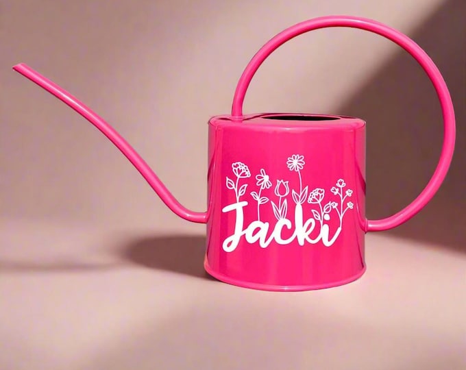 Custom Pink Watering Can