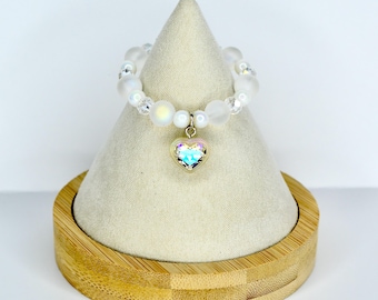 Crystal Heart Charm Necklace for Monster Doll