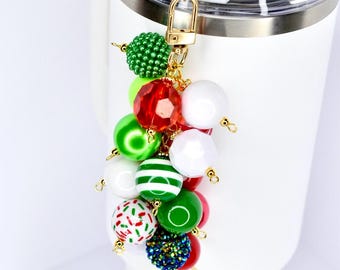 Christmas Straw Charm Tumbler Accessory