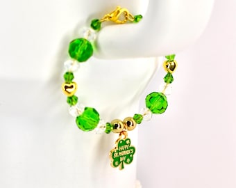 St. Patrick's Day Tumbler Handle Charm Bracelet