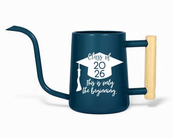 Personalized Watering Can - Custom Graduation Gift - 8 Color Options