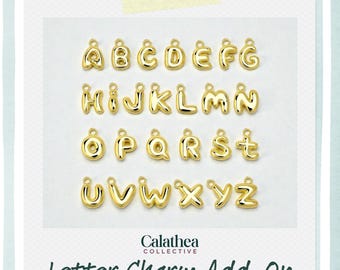 Letter Charm Add-On: Add A Letter to Any Piece of Calathea Collective Jewelry