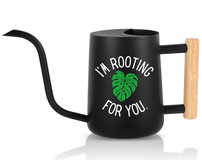 Featured listing image: Indoor Watering Can Help Plant Lover Gift For Encouragement Garden Decor Plant Accessory Modern Design Monstera Leaf Watering Tool Indoor