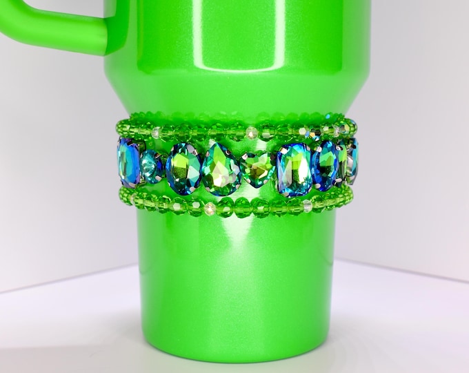 Pearl Green Tumbler Bracelet Set of 3