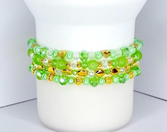 Green and Gold Bracelet Collection