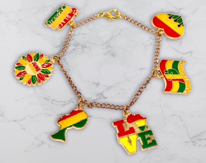 Juneteenth Charm Bracelet