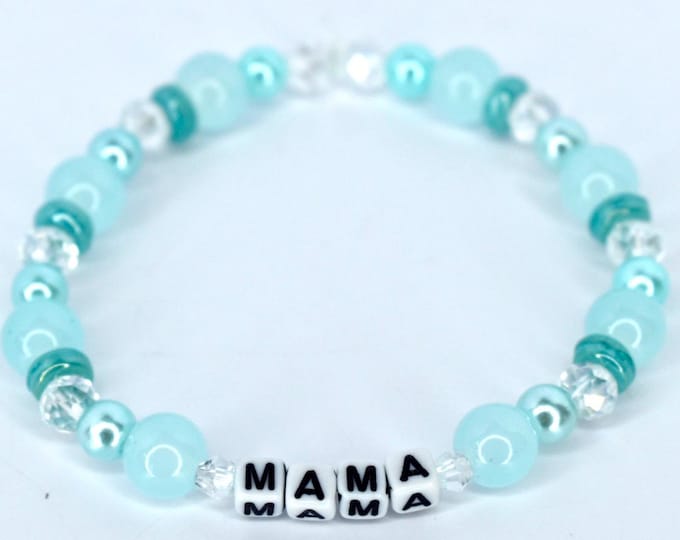 Seafoam Custom Beaded Bracelet