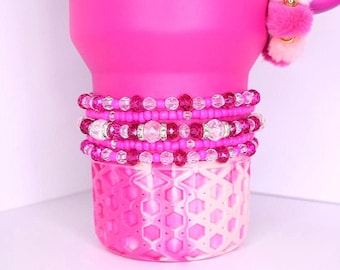Hot Pink Violet Blossom Bracelet Collection