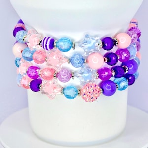 Purple and Pink Bracelet Stack for Tumbler or Wrist