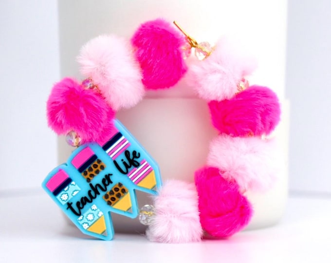 Teacher Life Tumbler Handle Bracelet