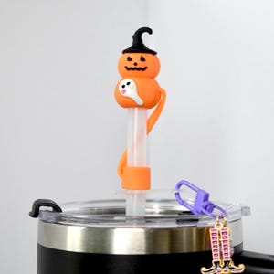 Halloween Tumbler Straw Toppers