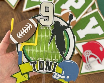 First Down Football Birthday, First Year Down Birthday Cake Topper, First Rookie Football Year Topper, Sunday Football Cake Topper, 1st Down