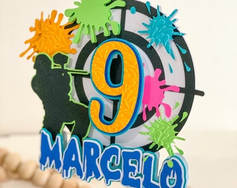 paintball cake topper, girl paintball theme birthday, paint ball birthday, paintball birthday decor, paintball party, paintball banner