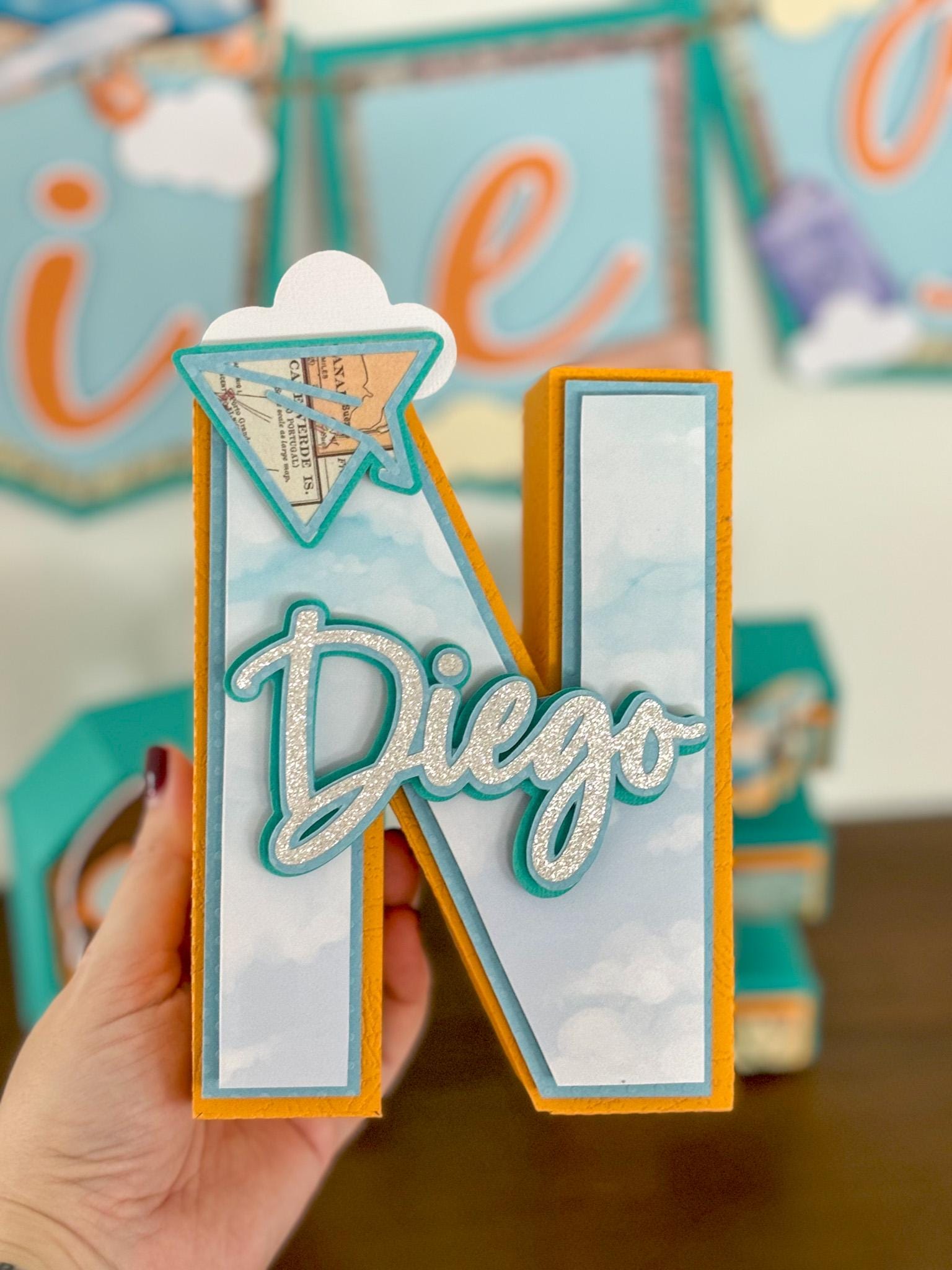 Adventure 3d Letters, Travel Theme 3d Letters, Onederful World Birthday ...