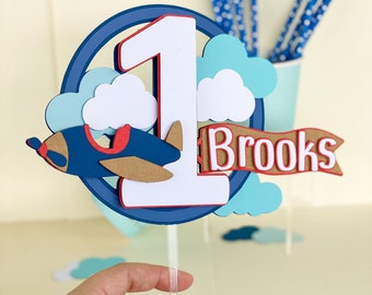 first flight cake topper, airplane cake topper, plane cake topper, adventure awaits cake topper, time flies, first flight birthday decor