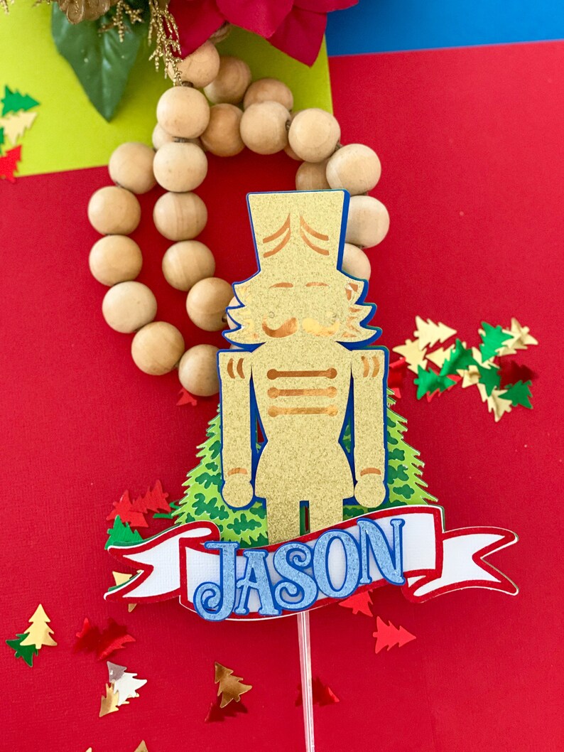 Jason Topper Christmas Nutcracker Cake Topper, Classic Nutcracker Birthday Smash ...