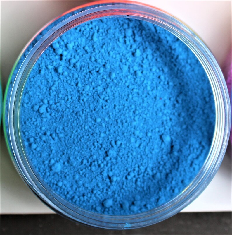 Neon Pigment Powder Fluorescent Mica Pink, Orange, Yellow, Green, Blue ...