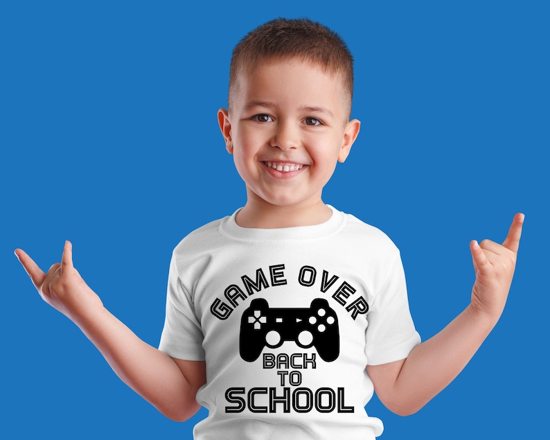 Game Over Back to School SVG Gamer SVG Video Game Shirt - Etsy Australia