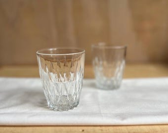 Genuine Duralex Tempered Glass Tumblers, Set of 2, 6 oz glasses— Made in France