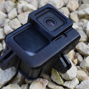 3DPOWER Universal Gopro Hero 5 6 7 8 9 10 FPV Case w/ ND filter Slot Vertical Horizontal portrait landscape for Stock GoPro
