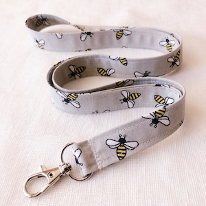 Syd and Tris Designs Busy Bee Lanyard Key Chain