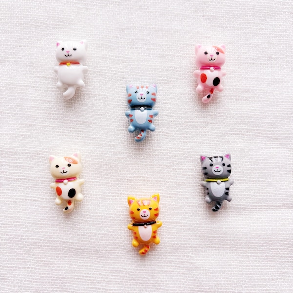Cat Magnet Set, Quirky Magents, Refrigerator magnets, Funky Magnets, Gag Gift, Cute Magnets, Weird, Colorful, Kitty Magnets, Cat Lover Gift