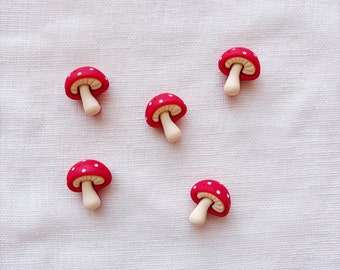 Mushroom Magnet Set, Quirky Magents, Refrigerator magnets, Funky Magnets, Gag Gift, Cute Magnets, Weird, Red Mushroom, Fungi Magnets, Funny