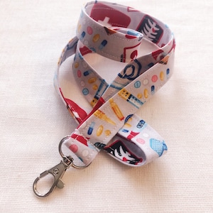 Nurse Lanyard, Nursing Student Gift, Nurse Lanyard Badge Holder, Nurse Accessories, Doctor Lanyard, Medical Student Gift, ID Badge Holder