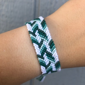 Friendship Bracelet, Alternating Chevron Friendship Bracelet, Handmade, Knotted, Tie-On, Adjustable, 100% Cotton, Unique, Best Friends, VSCO