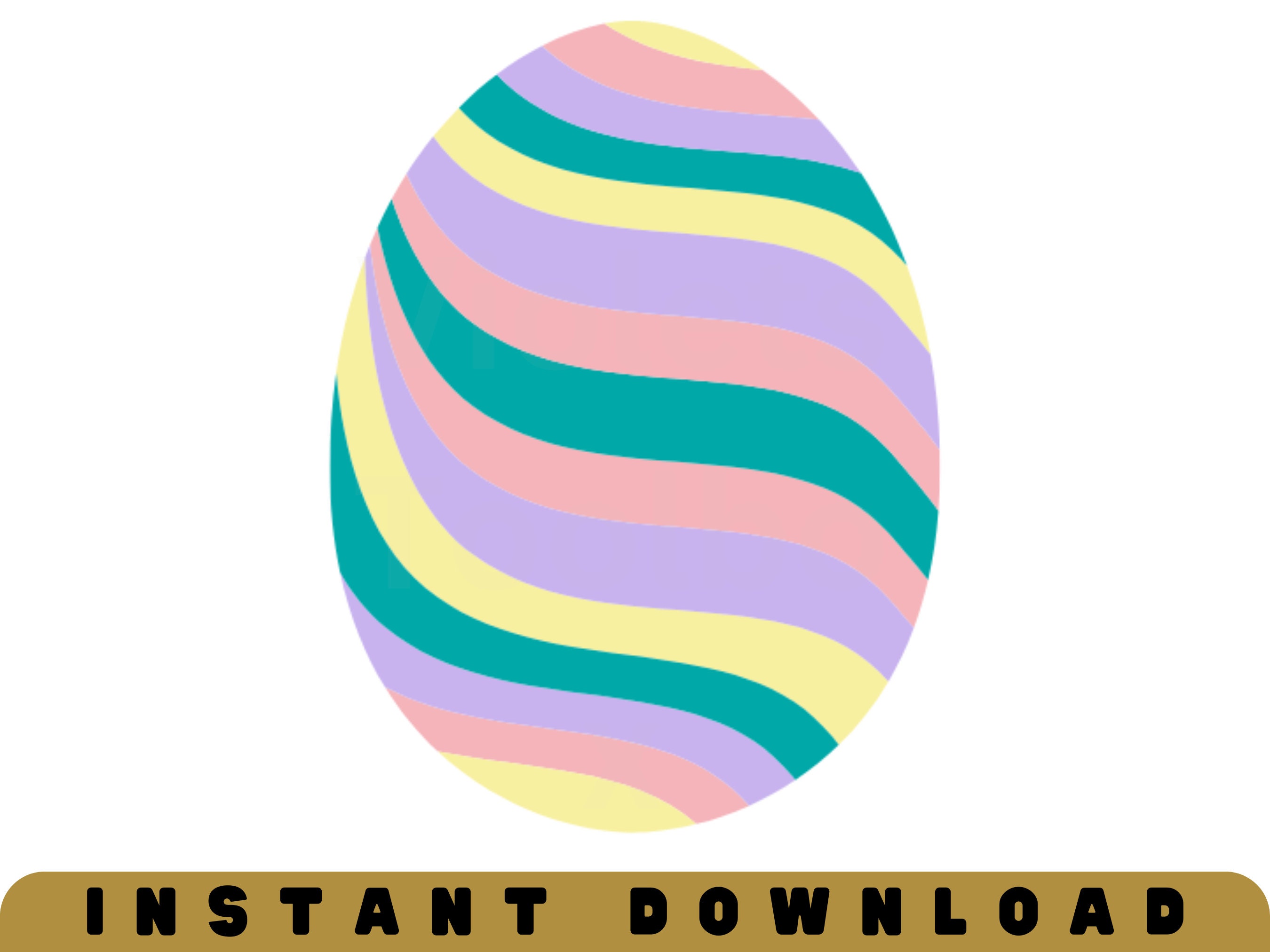 Happy Easter Egg SVG Png Jpg Pdf Easter Bunting Easter Card Cut File ...