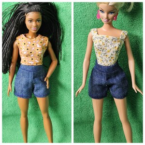 Fashion Doll Tube Top 005 Color of Your Choice Handmade 