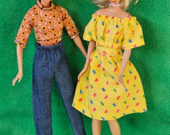 Barbie doll clothing, 4 items  mix and match -  OG and some Modern dolls   11.5inch/29.5cm doll