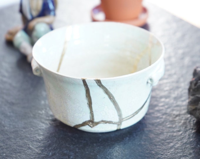 Kintsugi Trinket Bowl Japanese Ceramic Pottery Kintsugi Art,
