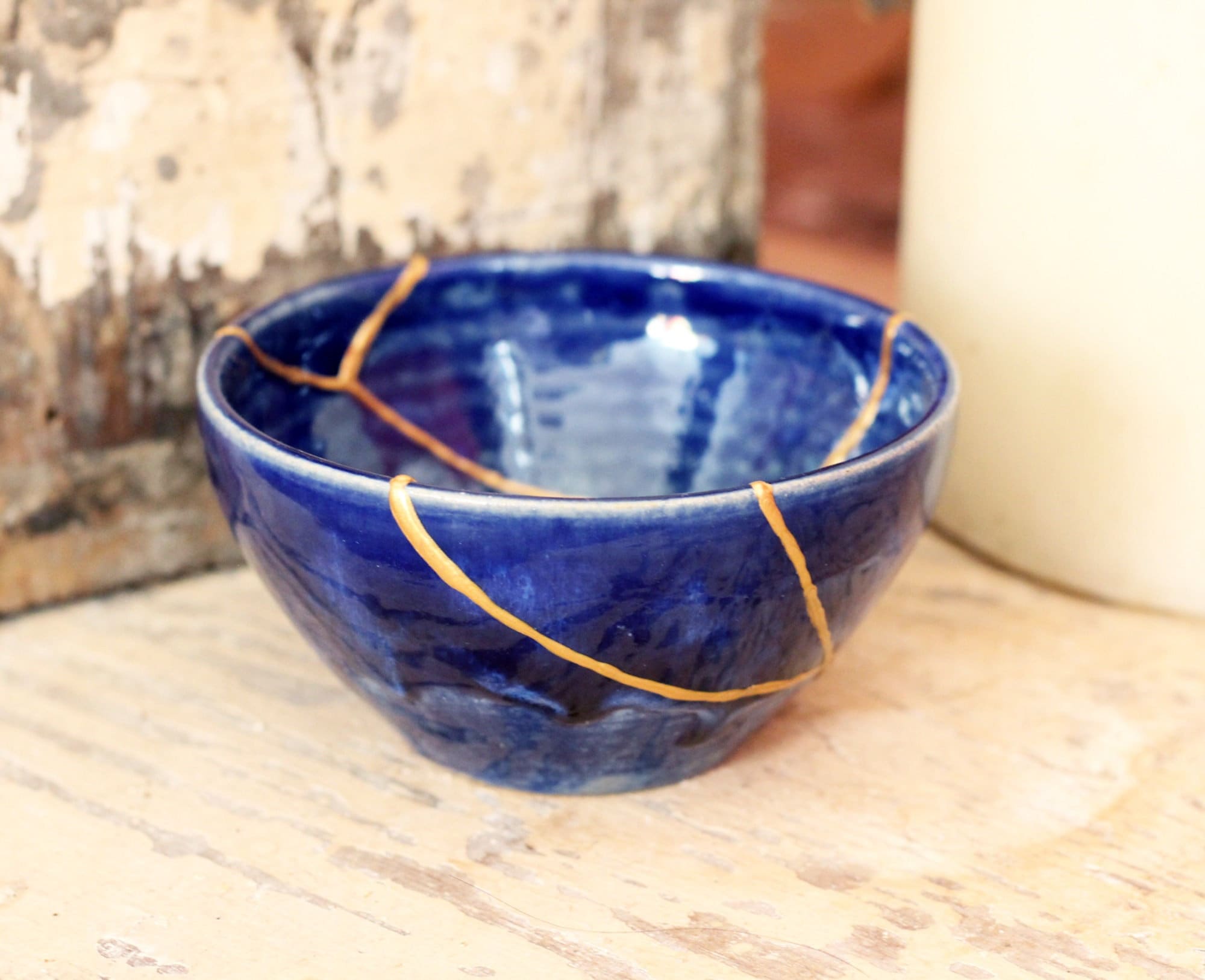 Kintsugi Pottery Anniversary Gift For Her Japanese Wabi Sabi Pottery